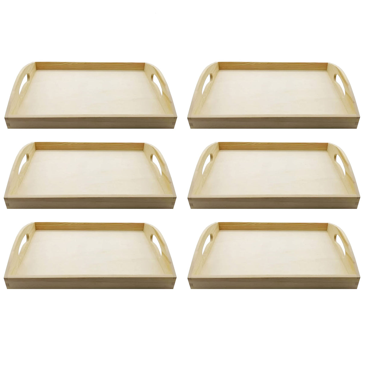 6 Pack: 13”; Wooden Tray by Make Market® Make Market