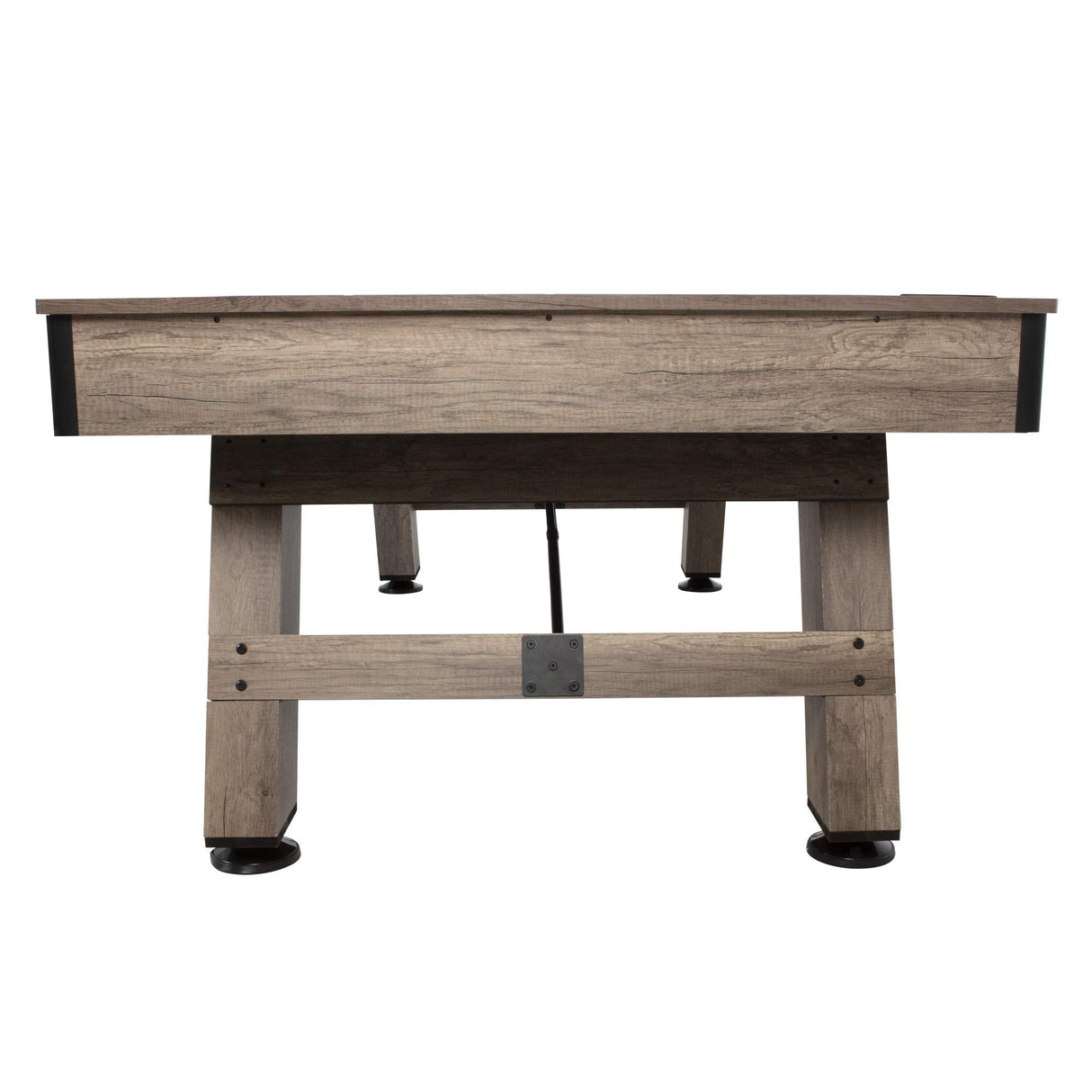 American Legend Brookdale 90” Billiard Table with Rustic Wood Finish and Navy Blue Cloth American Legend