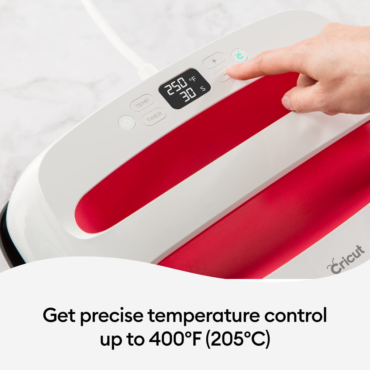 Cricut EasyPress 2 Heat Press Machine (9 in x 9 in), Ideal for T-Shirts, Tote Bags, Pillows, Aprons & More, Precise Temperature Control, Features Cricut