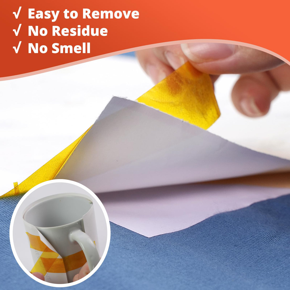 HTVRONT Heat Tape for Sublimation - Heat Resistant Tape 2 Rolls 20mm x 33m Sublimation Tape, No Residue Heat Transfer Tape for Sublimation Tumblers HTVRONT