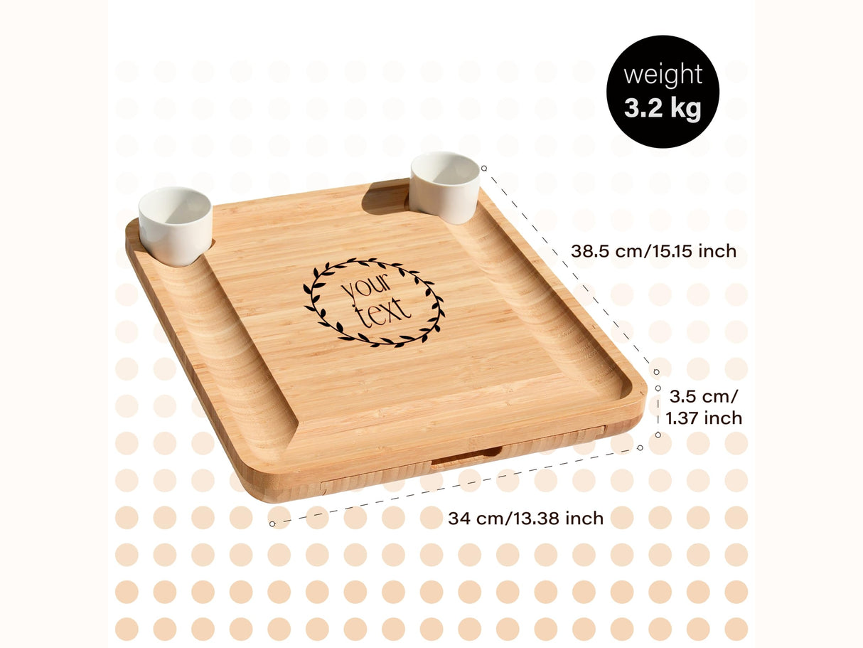 Personalized Charcuterie Board, Bamboo Cheese Board, Wedding Gifts, Housewarming Gift, Birthday Gifts for Women or Men, Custom Engraved Serving YEWBEE