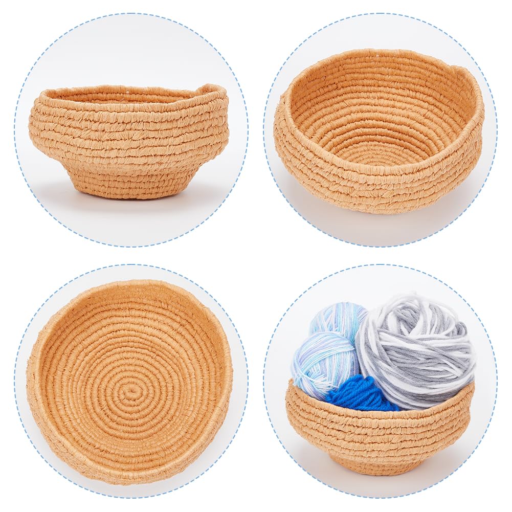 FREEBLOSS Coiled Basket Kit Basket Weaving Craft DIY Macrame Basket Kit Macrame Kit for Beginners Macrame Cord Kit for Adults Gift FREEBLOSS