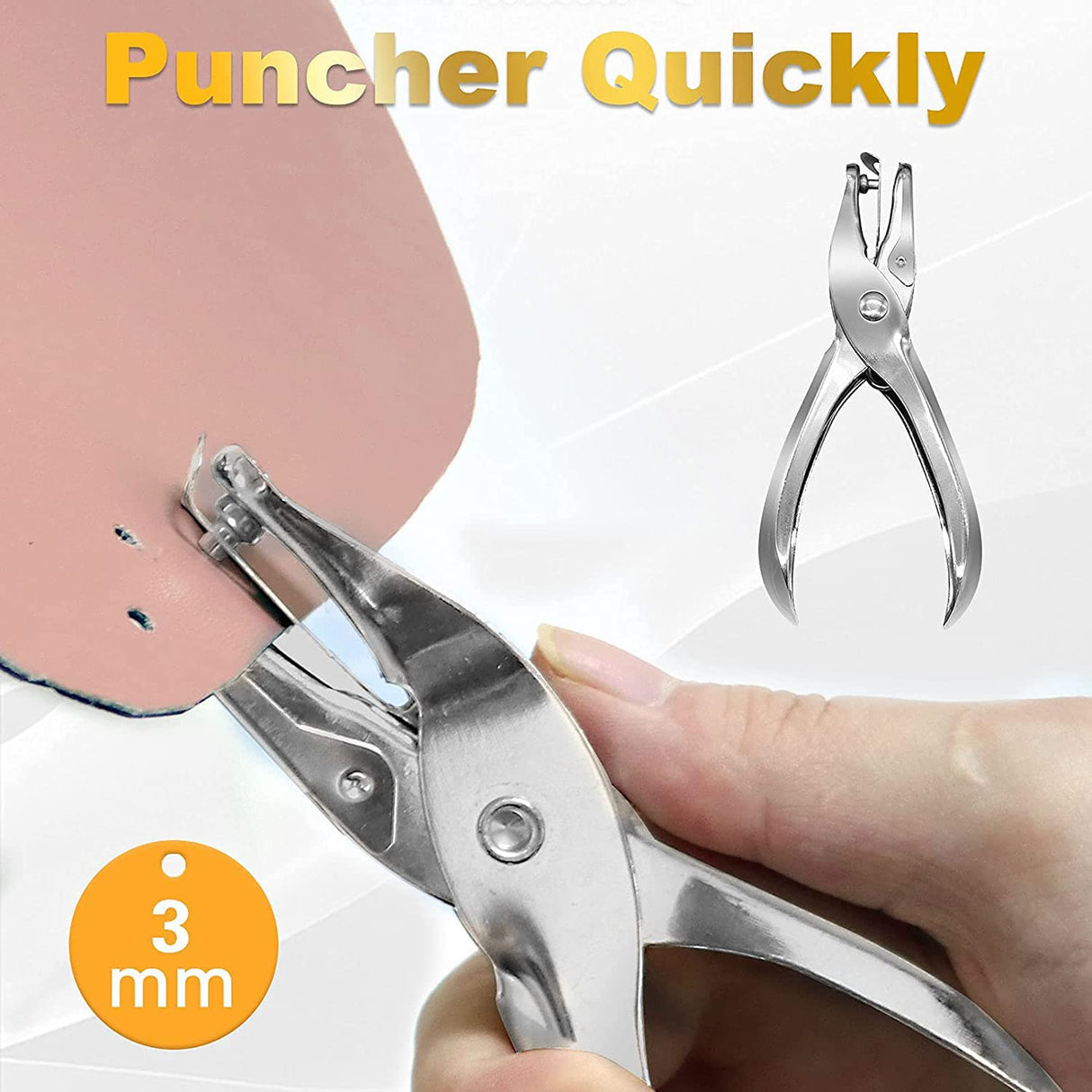 Alritz 120 Set Leather Snap Fasteners Kit with Hammer Puncher, 12.5mm Metal Button Snaps Press Studs with 4 Setter Tools for Clothes, Jackets, Jeans Alritz