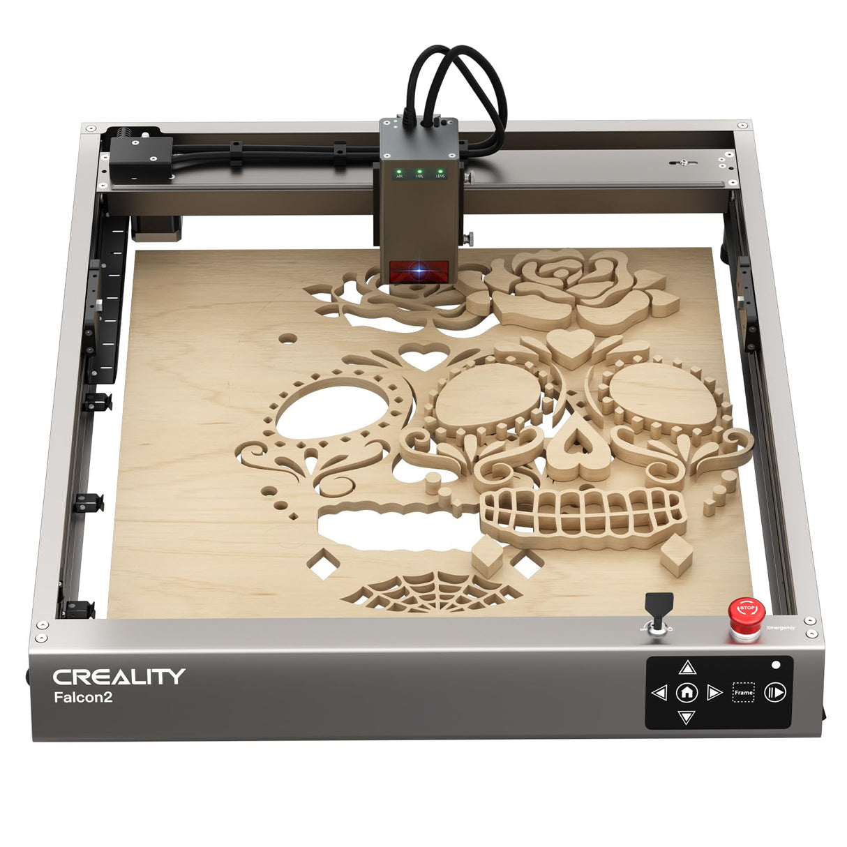Creality Laser Engraver, 12W Laser Cutter with Air Assist, 120W High Accuracy Laser Engraving Machine, DIY CNC Machine and Laser Engraver for Wood Creality