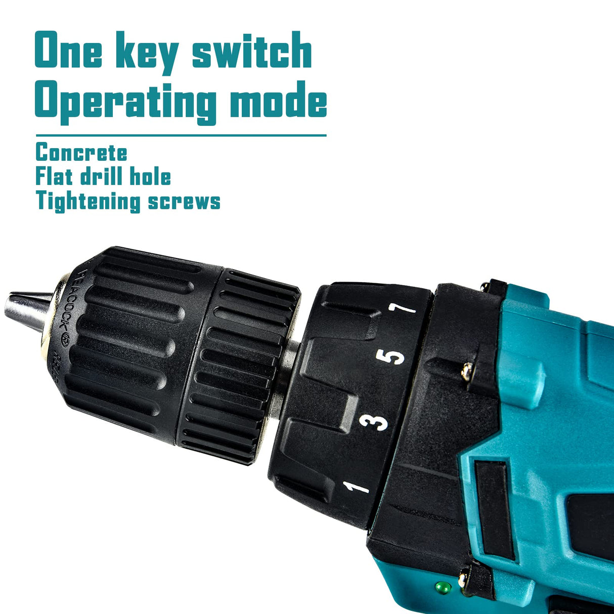 Electric Drilling Machine, Cordless Drilling Machine,12V Drill Driver with w/Li-ion Battery/Charger,For Torpedo Level, Wire Pliers for Wood, LIKI