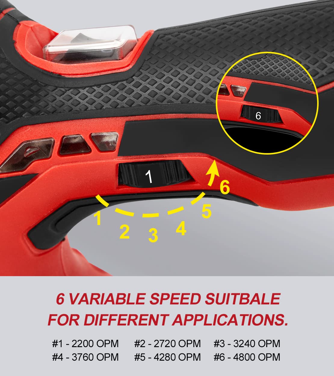 ZOTA Cordless Buffer Polisher for Car,6 inch 2pcs 12V/2.0Ah Lithium Rechargeable Battery Cordless Polisher with 6 Variable Speed,Quiet Orbital Car ZOTA