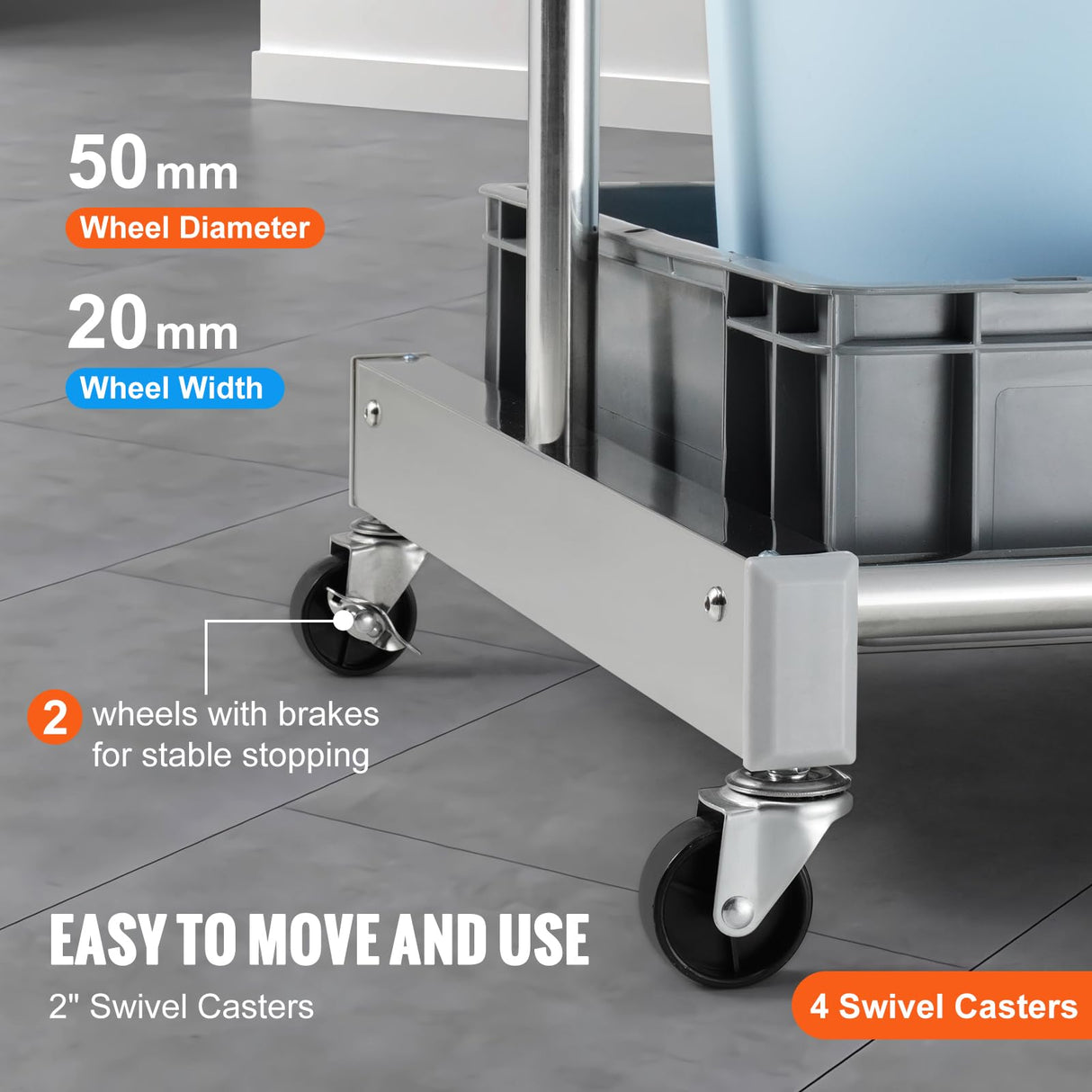 VEVOR Garden Tool Organizer, 10 Slots with Hooks, Yard Tool Tower Rack with Wheels for Garage Organization and Storage, Hold Long-Handled VEVOR