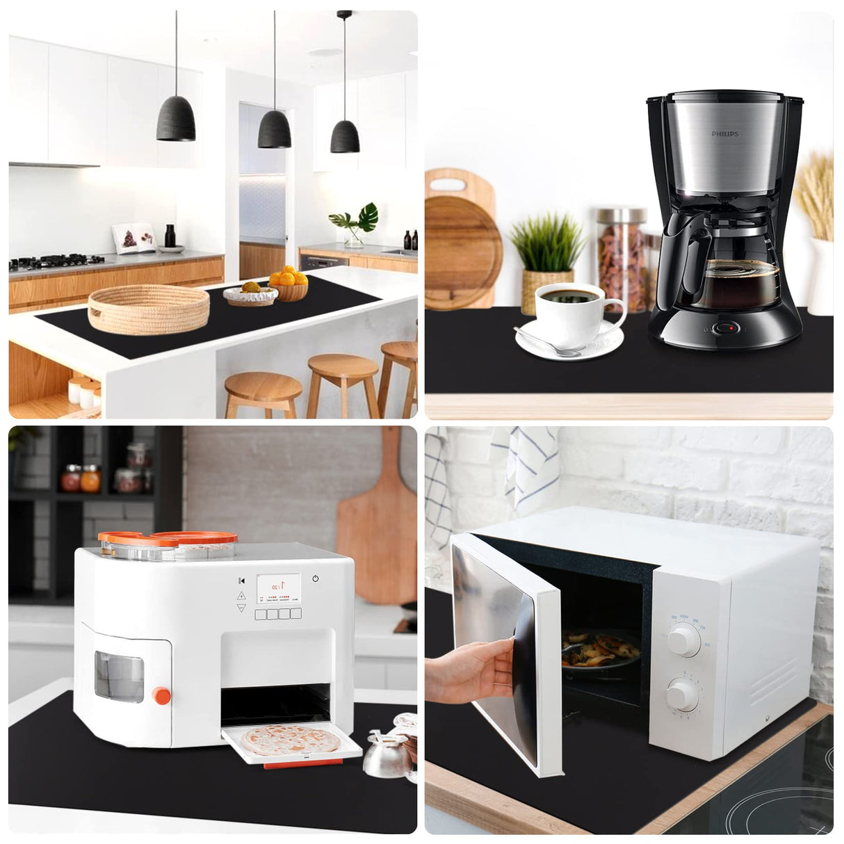 Silicone Mat Heat Resistant Mats for Countertop, Multipurpose Large Silicone Mats for Crafts Kitchen Workbench Size 36x24 inches Thick 2mm,Rolled InfiOne