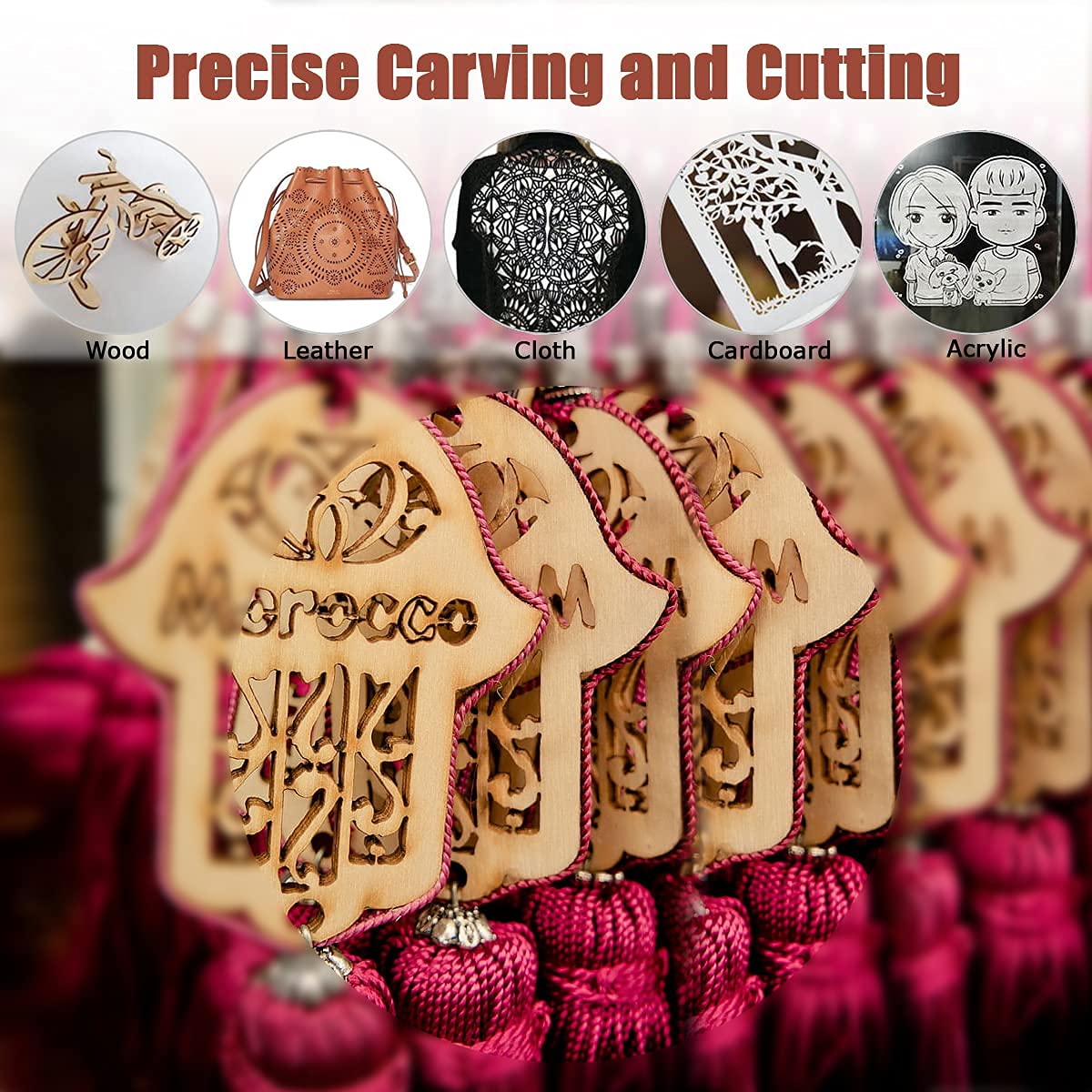 MCWlaser 60W CO2 Laser Tube Glass Laser Tube with Length 1000mm Dia.55mm 6000hrs MTTF for 60-70W CO2 Laser Engraving and Cutting Machine MCWlaser