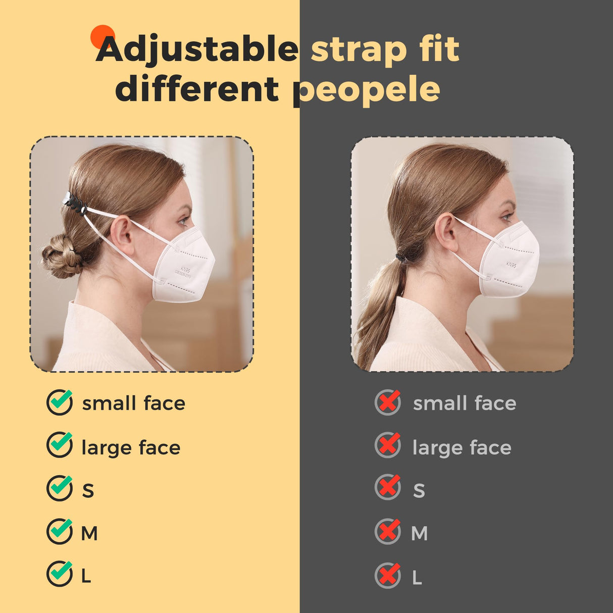 KN95 Face Mask Disposable Adults - 100 Pack Adjustable KN95 Mask 5 Layer Protection Breathable Comfortable Respirator Women Men KN95 Face Mask FACEMOON