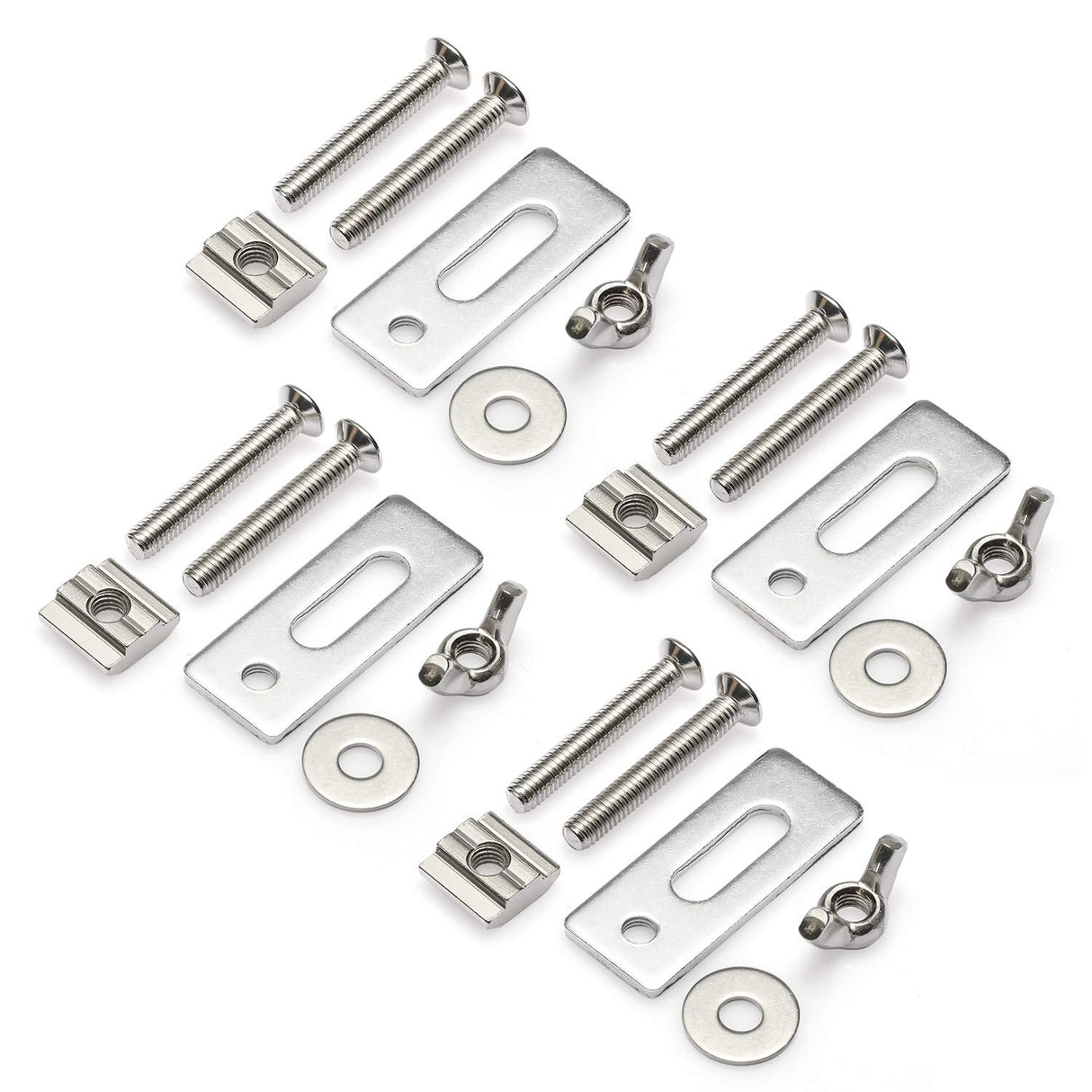 Genmitsu 4PCS T-track Mini Hold Down Clamp Kit, Compatible with 3018-PRO/3018-MX3/3018-PROVer CNC Router Machine Genmitsu