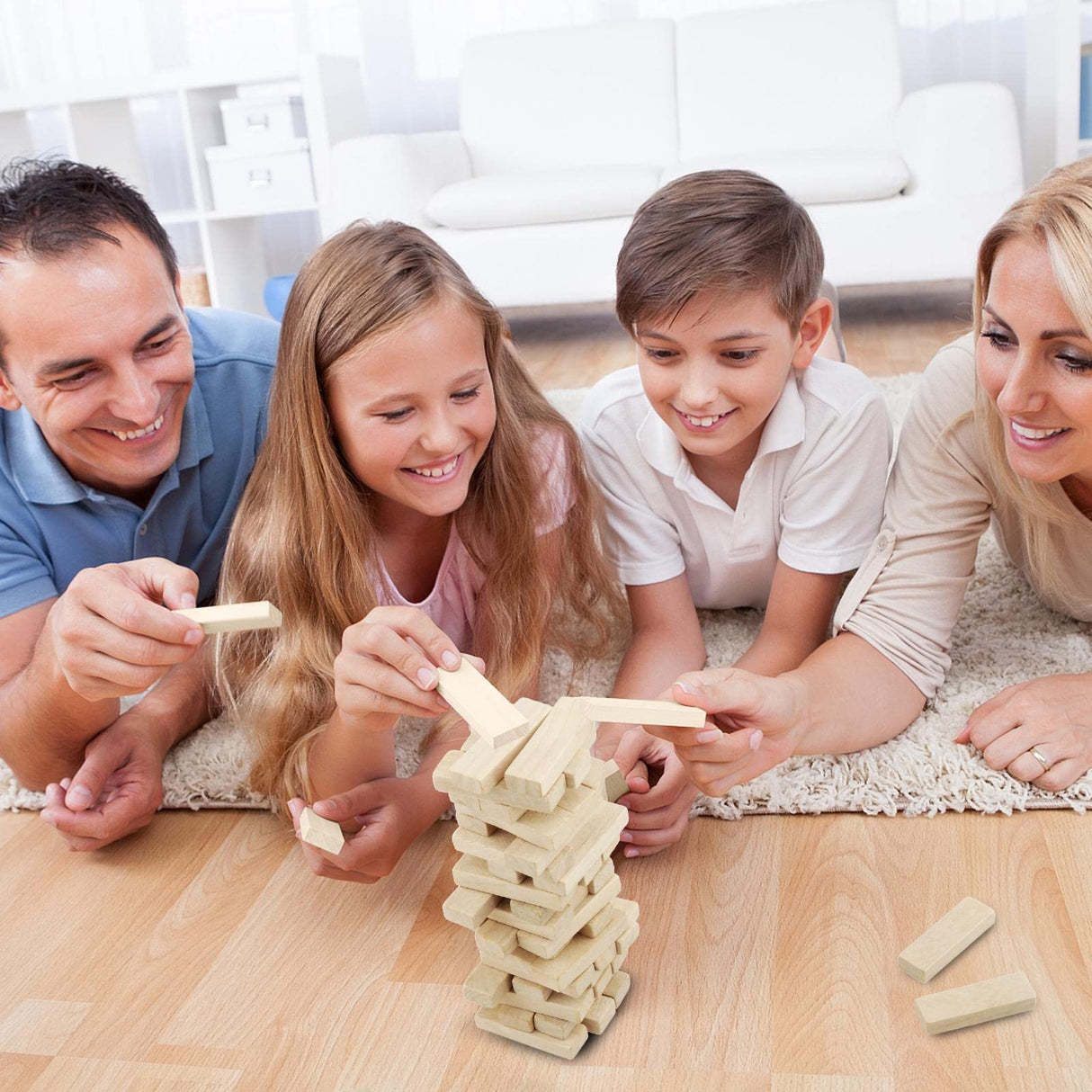 EHJRE Wood Carving Blocks - Set of 50 Wooden -2in - Wood Rectangle Blocks Unfinished Wood Boards for Beginner Crafts, Painting, Wood Carving EHJRE