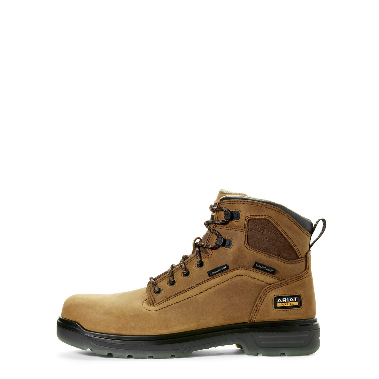 Ariat Mens Turbo 6" Waterproof Carbon Toe Work Boot Aged Bark 12 ARIAT