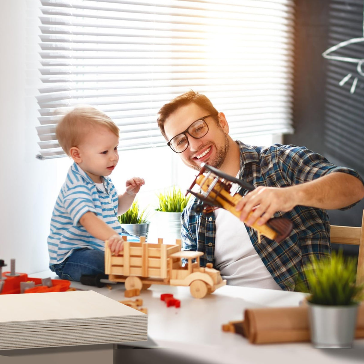 36 Pack Basswood Sheets 12x12x1/8 Inch for Crafts,Unfinished Wood for Laser Cutting & Engraving,Wood Burining,Plywood for Architectural Models. ESRICH