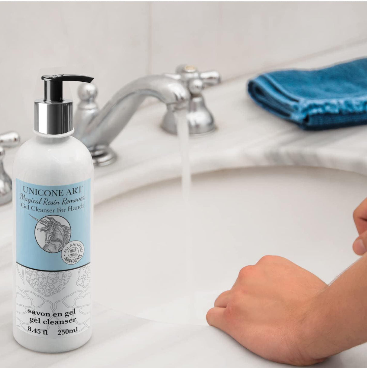 Magical Resin Remover - All Natural - Hand Gel Cleanser - Soap - Moisturizing - for Artists - for Use with Resin, Glue, Silicone, Paint, Epoxy, WoodArtSupply