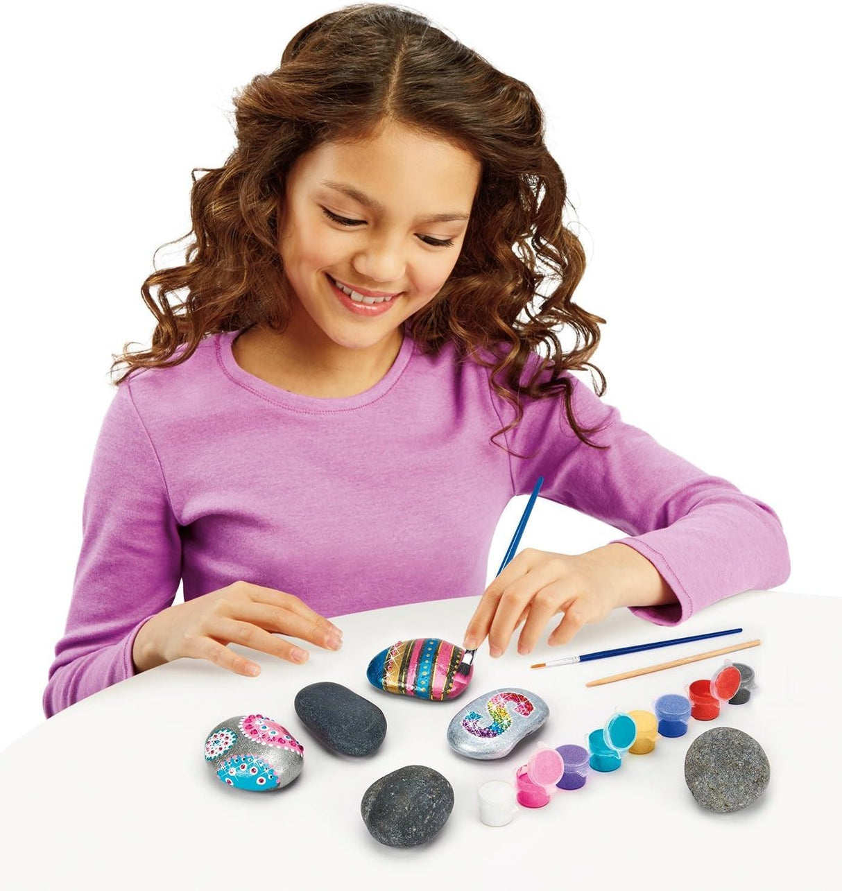 Shimmer ’N Sparkle Metallic Mania Rock Art DIY Kit for Ages 6 and Up WoodArtSupply
