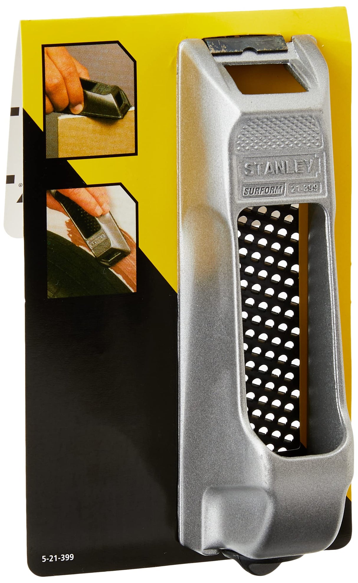 Stanley 5-21-399 Block Plane Surform of metal, Black/Yellow Stanley