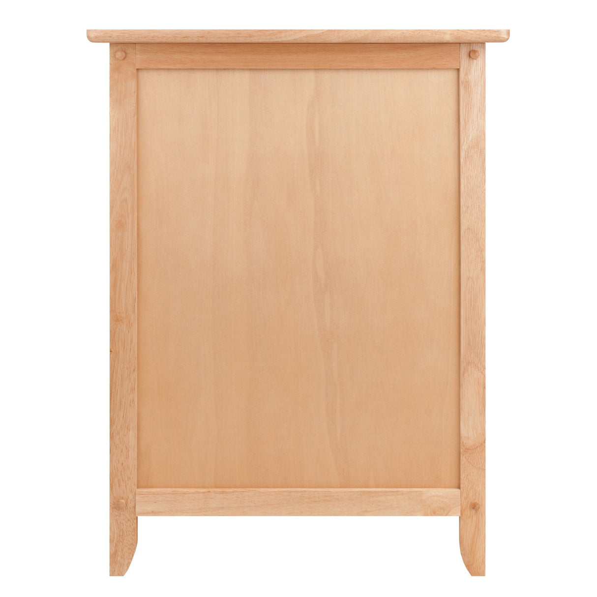 Winsome 25 x 18.9 x 14.96-Inch Composite Wood End/Night Table With Satine Nickel Knob, Natural (81115) Winsome