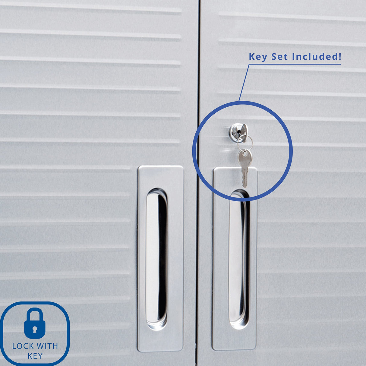 Seville Classics Full Door Rolling Storage Cabinet, 36" W x 18" D x 72" H, Granite Seville Classics