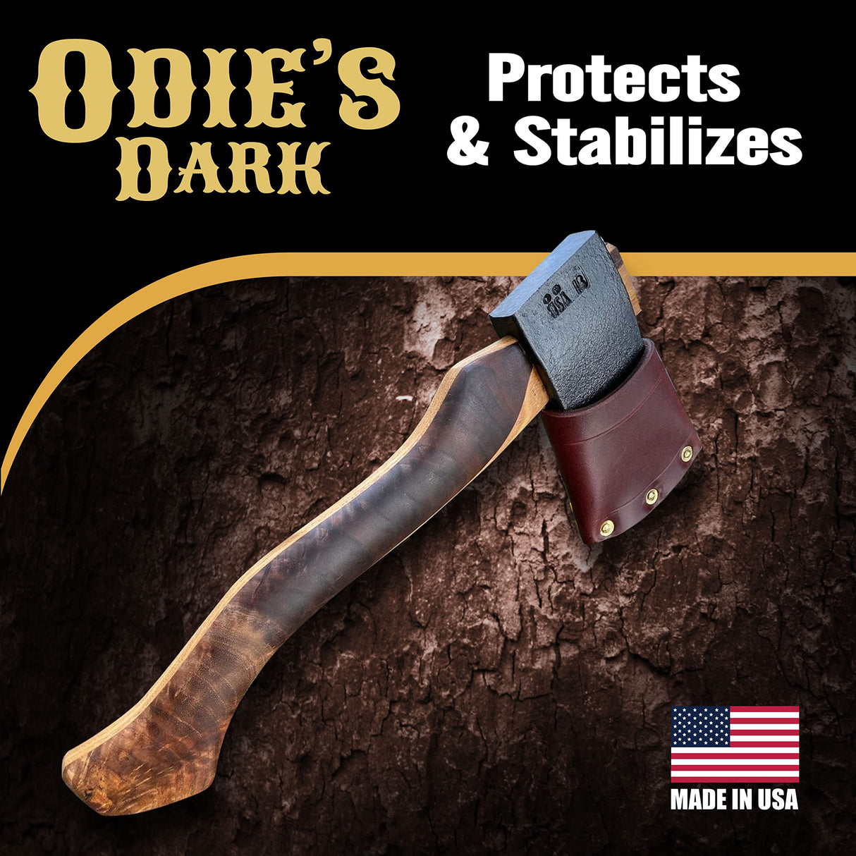 Odie’s Dark • Finish and Stabilizer for Wood • Darkens with Age • 9 Ounce Glass Jar • Food Safe and Solvent Free Non Toxic Finish with Amazing One ODIE'S
