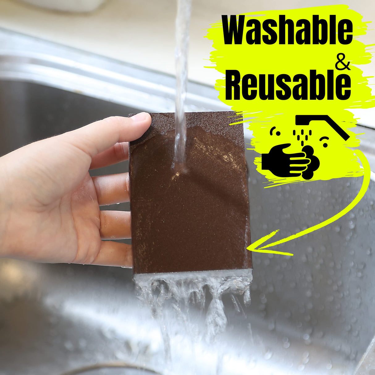 Bates- Sanding Sponge, 4 Pack, 60/80/120/220 Grit Assortment, Washable and Reusable, Sanding Block, Sandpaper Block, Sanding Blocks for Wood, Sanding Bates Choice Pro