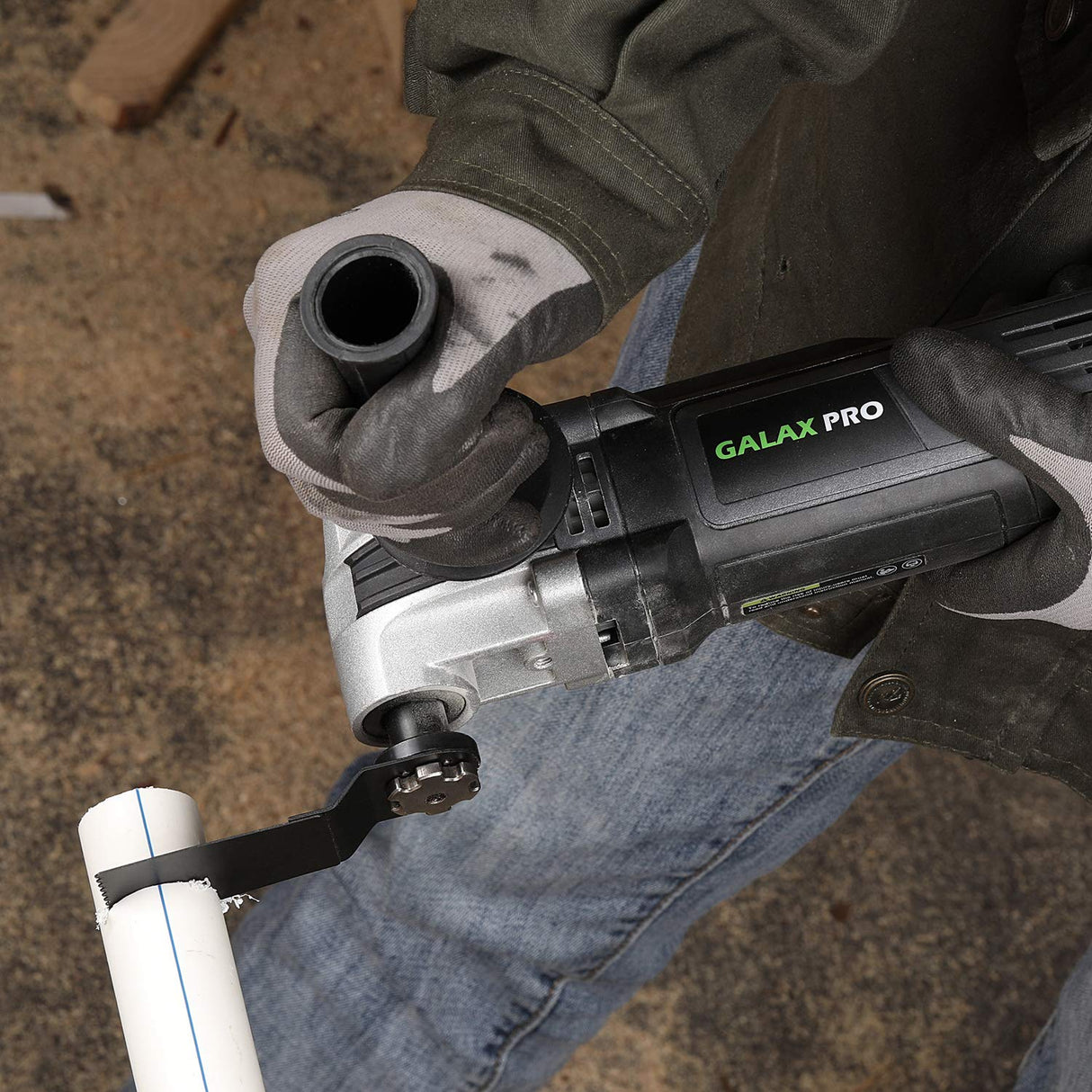 GALAX PRO 3.5A 6 Variable Speed Oscillating Multi Tool Kit with Quick Clamp System Change and 30pcs Accessories, Oscillating Angle:4° for Cutting, GALAX PRO