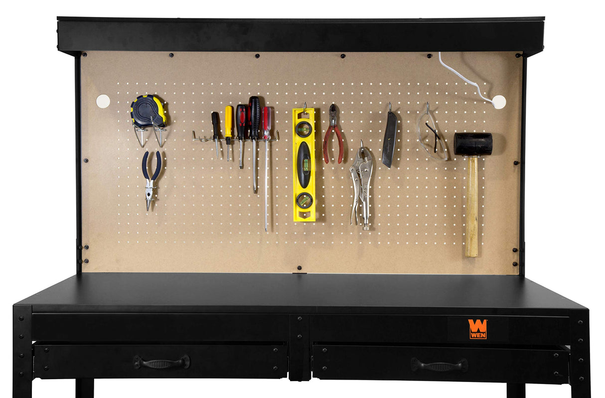 WEN WB4723 48-Inch Workbench with Power Outlets and Light WEN