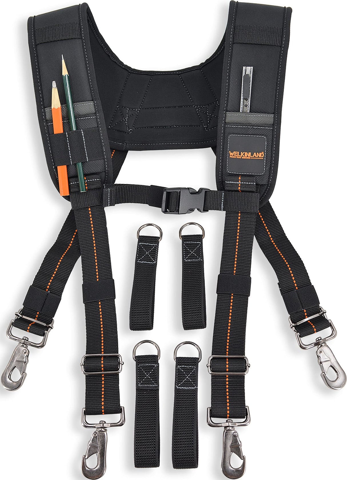 Tool belt suspenders, Tool bag suspenders, Bag suspenders, Nail bag suspenders, Tool bag suspenders carpenter, Construction suspenders for men, Tool WELKINLAND