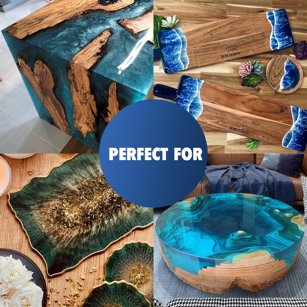 Deep Pour Epoxy Resin 3 Gallon, 2 to 4 Inch Depth Clear Epoxy Resin Kit with Mixer, Bubble Free, Low Odor 2:1 Casting Resin for Table Top, Shabebe