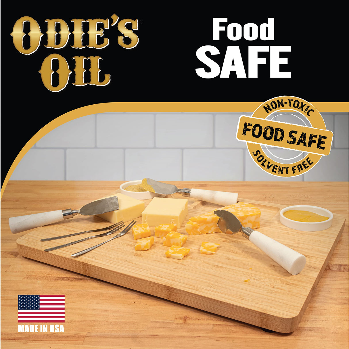 Odie's Oil • Universal Finish for Wood • Leather • Plastic • Vinyl • Metal and More • 9 Ounce Glass Jar • Food Safe and Solvent Free Non Toxic Finish ODIE'S