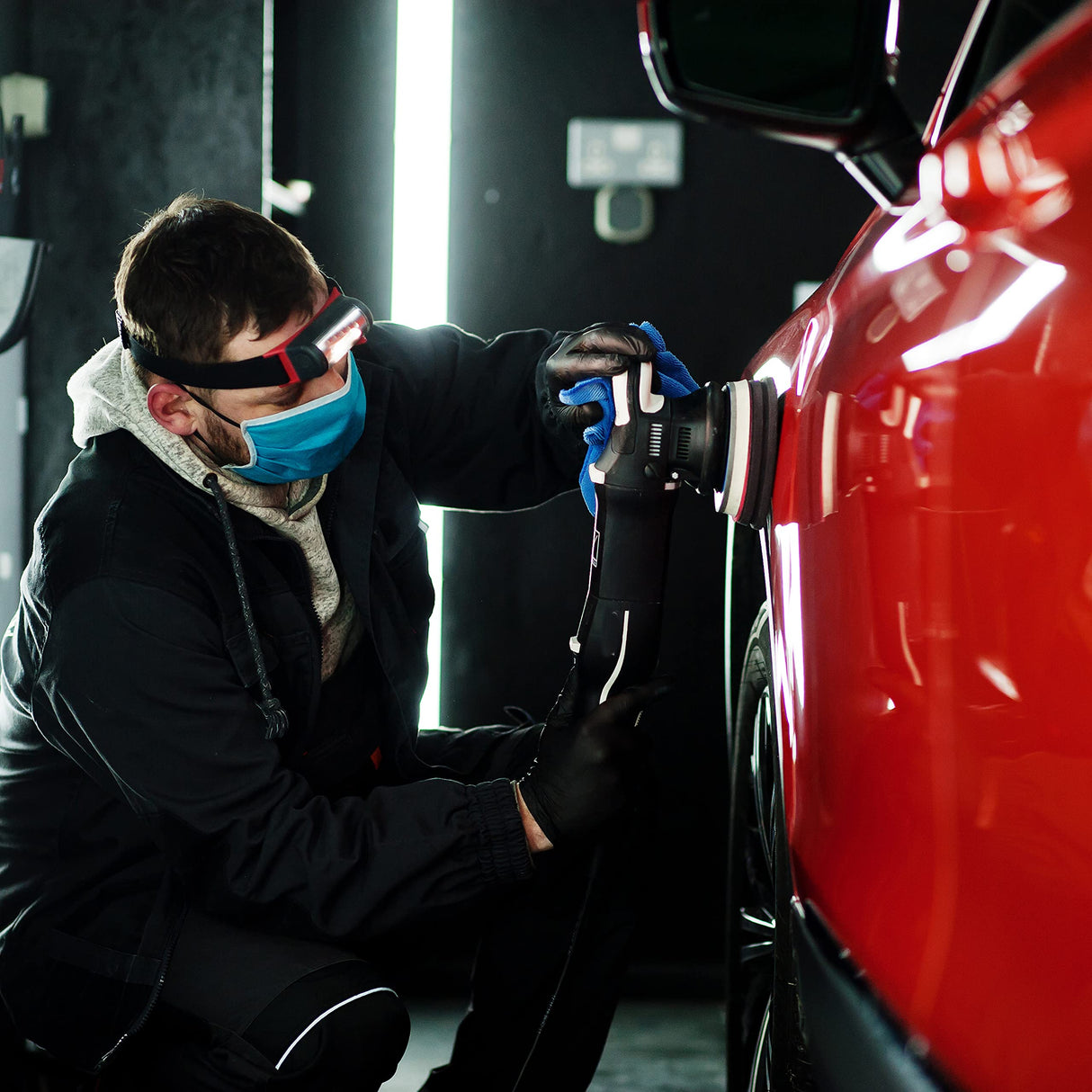 Orbital Sander Foam Pad 5 inch, Foam Sanding Pads for Orbital Sander 2pcs, Interface Pad 8 Holes, Hook and Loop Backing Pad, Soft Sander Cushion Pad, S&F STEAD & FAST