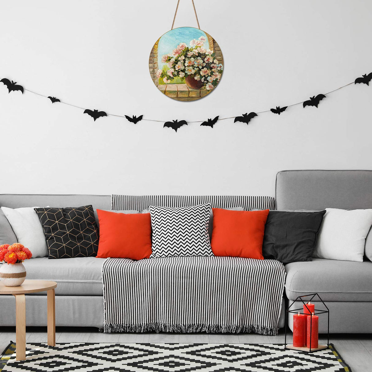 6 Pieces Round Wood Circles Unfinished Wood Slices Cutout for Craft Door Hanger, Pyrography, and Painting (15 Inch) Jetec