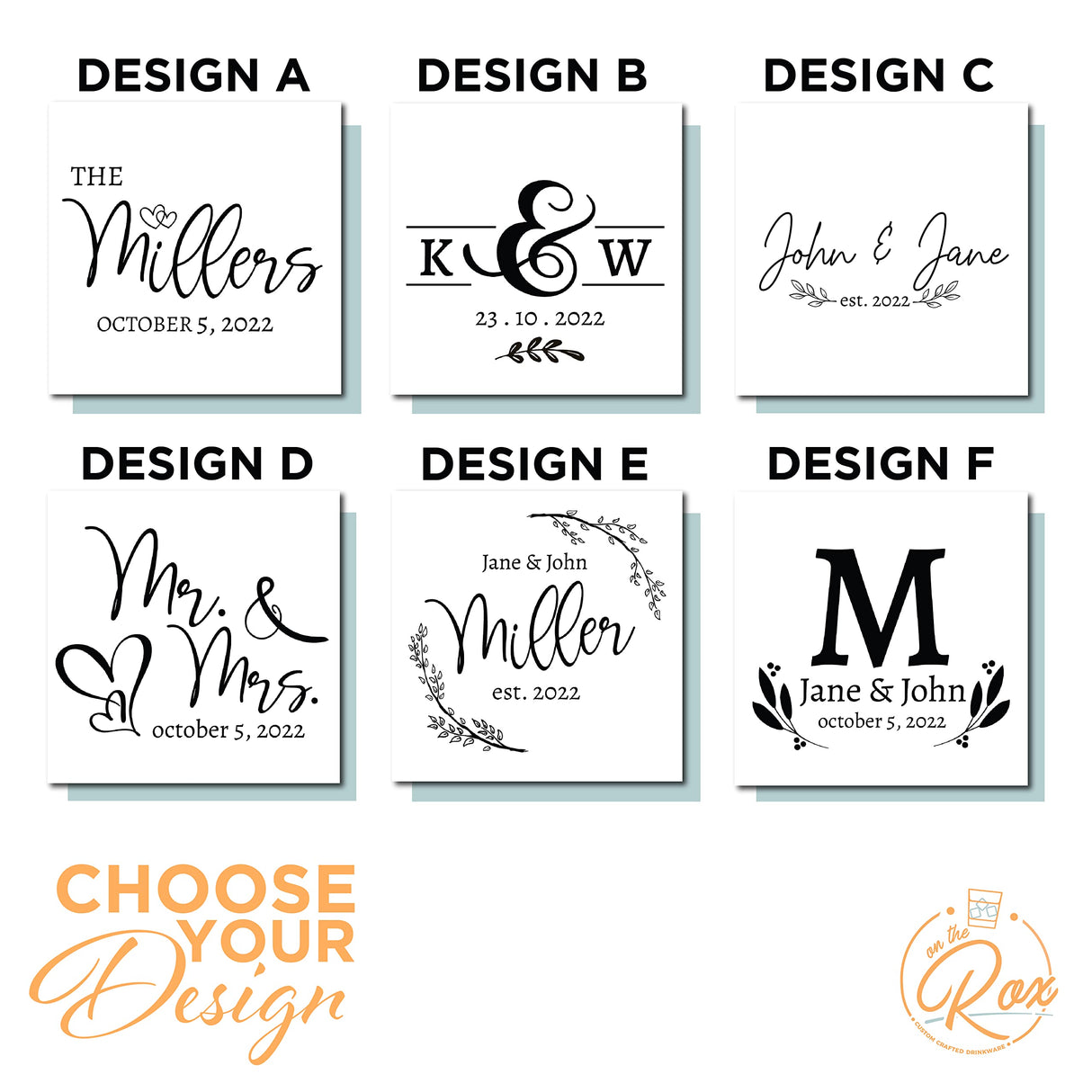 Personalized Wedding Gifts for Couples - Personalized Cutting Board - Custom Bamboo Cutting Board - Engraved Cutting Board - Customizable On The Rox