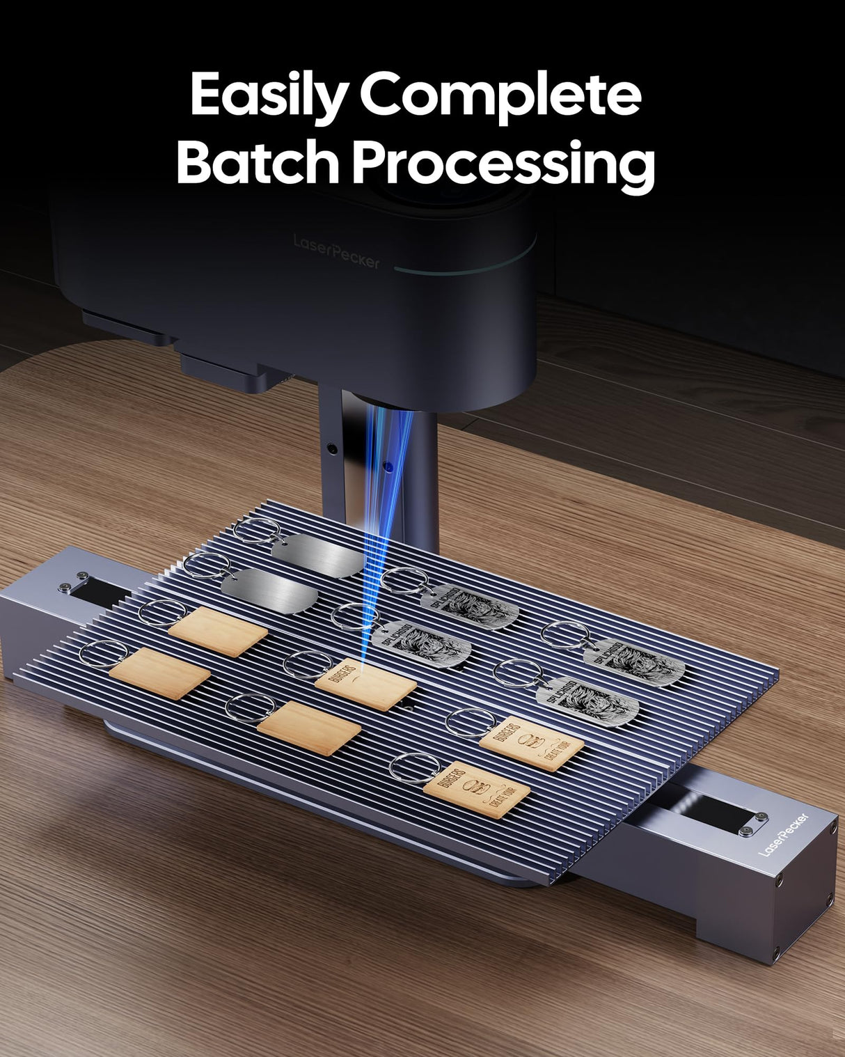 LaserPecker LP4 Slide Extension, Expand Laser Engraving Area to 300 * 160mm, Perfect for Batch Process LaserPecker