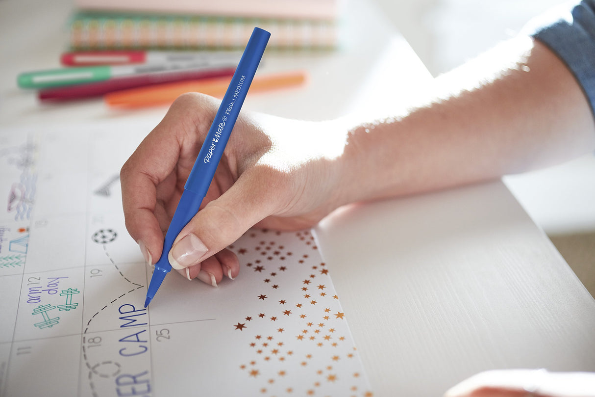 Paper Mate Flair Felt Tip Pens, Medium Point (0.7mm), Assorted Colors, 16 Count Paper Mate