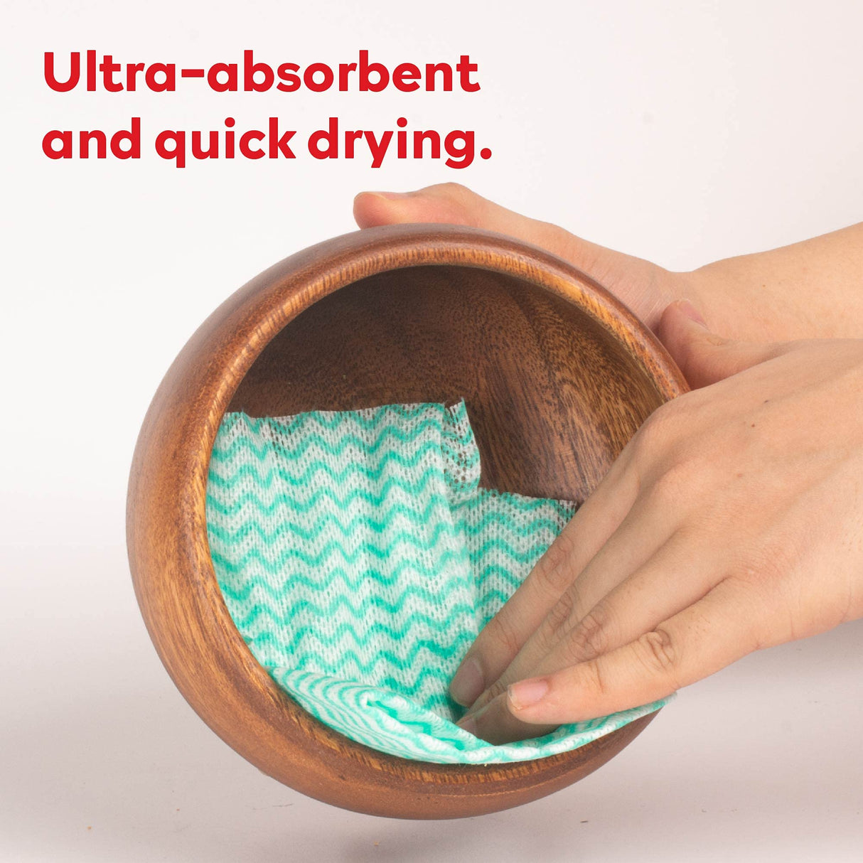 XFasten Disposable Kitchen Towels, 11.8 inches x 7.87 inches, Set of 3 (Red, Green, Blue 150 Total Sheets) Washable and Reusable Cleaning Cloths | XFasten