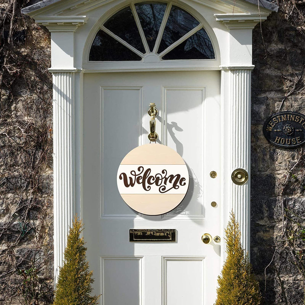 18 Inch Round Wood Circles Unfinished Wood Circles for Crafts, Door Hanger, Pyrography and Painting (8 Pieces) Jetec