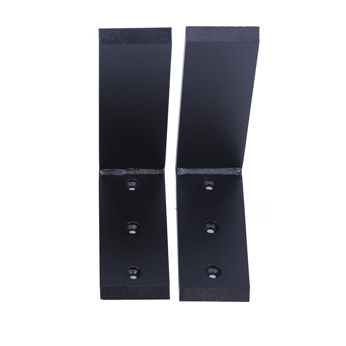 ECOTRIC 2Pcs Heavy Duty Black Steel 6"x8" Countertop Support Brackets Corbel Lot L Shelf for Table Bench, Bar Tops, Cabinetry, Shelves and DIY 500 ECOTRIC