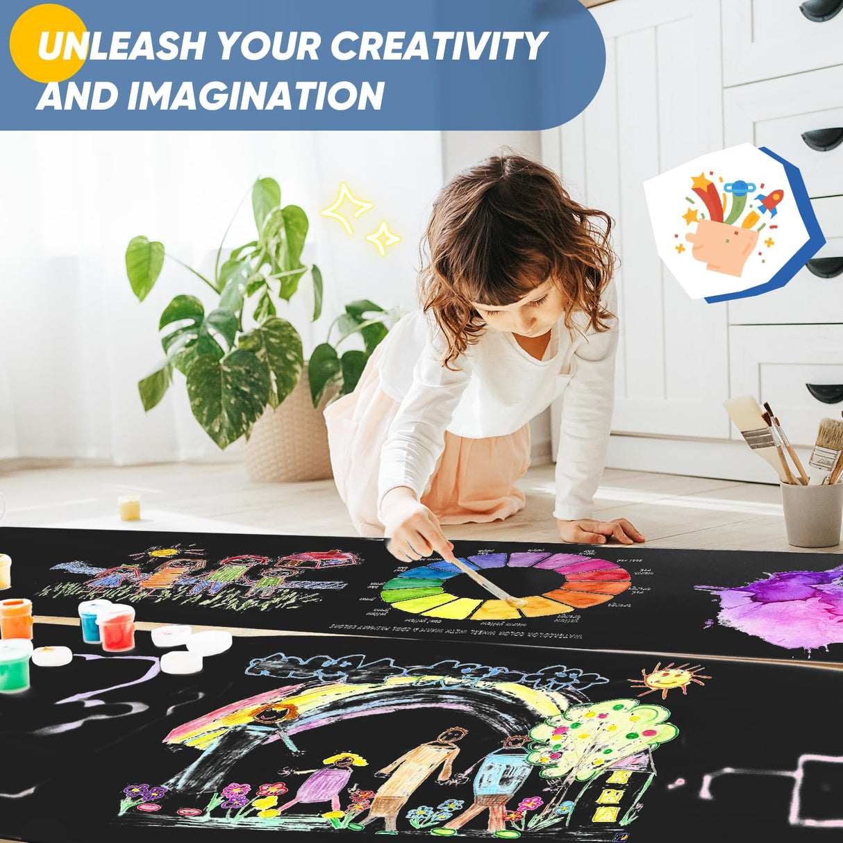 Donyang Wrapping Paper, Craft Paper Roll 15"x390", Kraft Packing Paper for Moving Supplies, Poster Bulletin Board Paper Roll, Wedding Valentine Gift Donyang