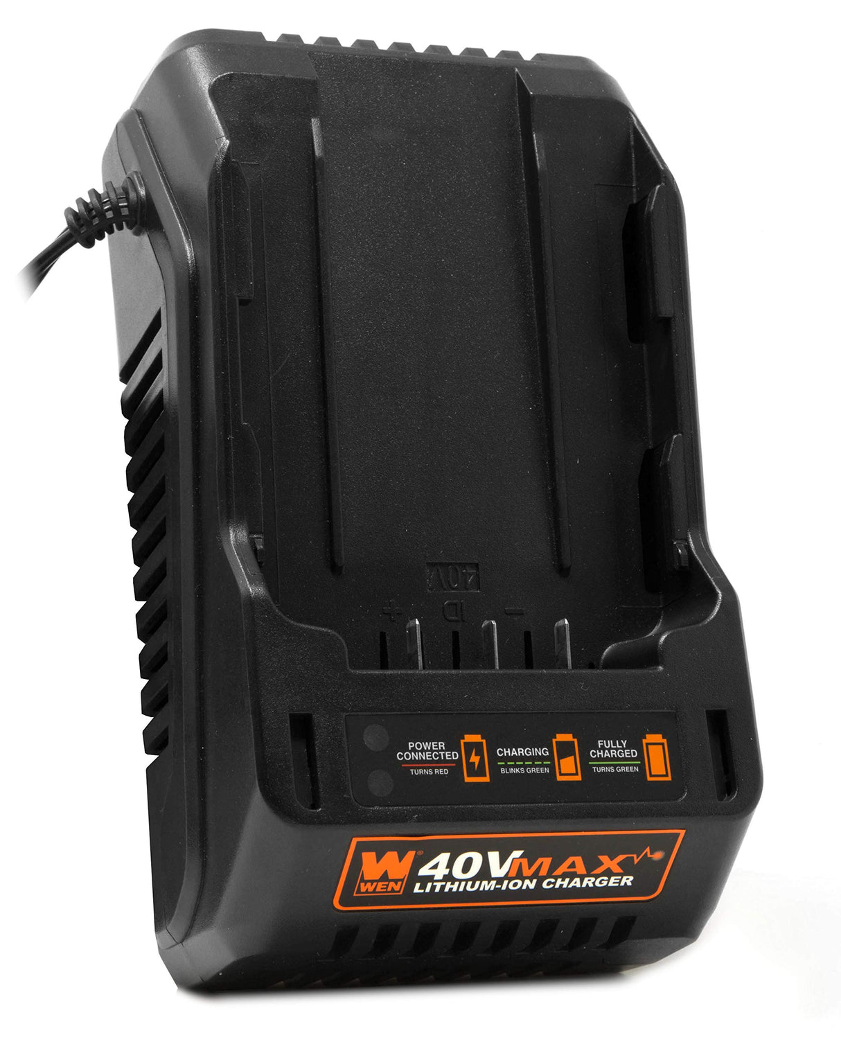 WEN 40400C 40V Max Lithium-Ion Quick Charger, Black WEN