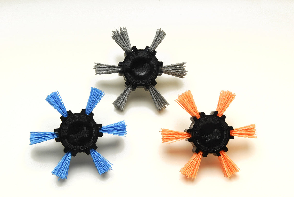 Dico 541-776-4 Nyalox Flap Brush 4-Inch Grey 80 Grit Dico