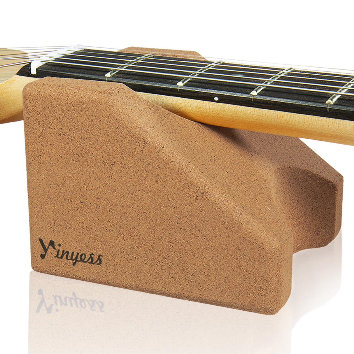 Guitar Neck Rest, Natural Cork Guitar Neck Support Pillow Cradle Holder, String Instrument Luthier Tool for String Changing, Repair, Cleaning, Guitar yinyess