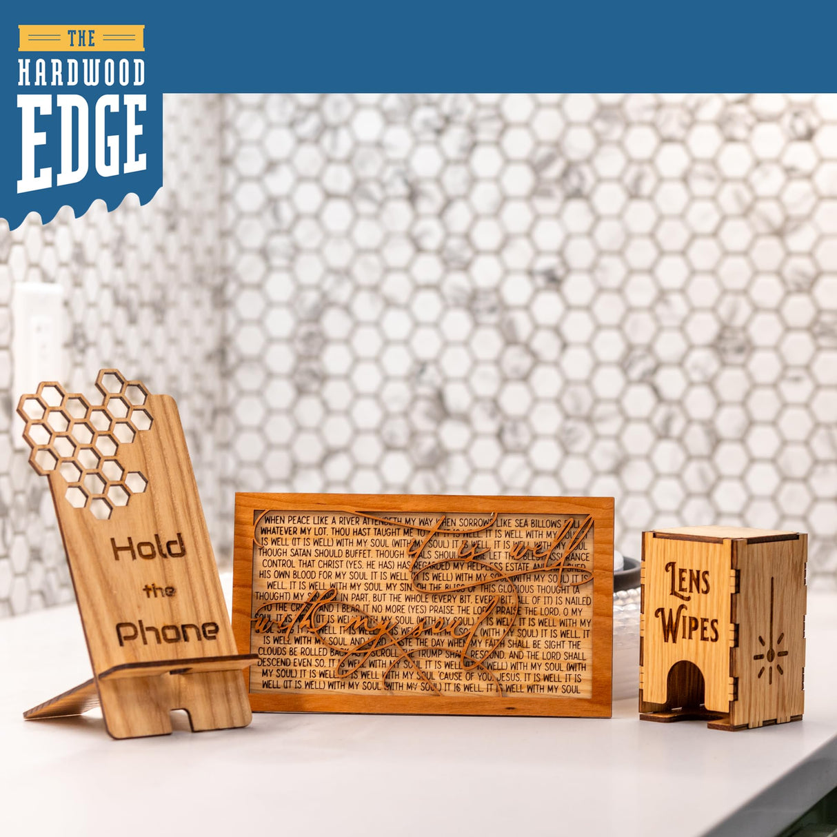 The Hardwood Edge Ash Hardwood Planks - 2-Pack Ash Wood for Unfinished Wood Crafts - 1/4’’ (6mm) 100% Pure Hardwood - Laser Engraving Blanks - Ash THE HARDWOOD EDGE