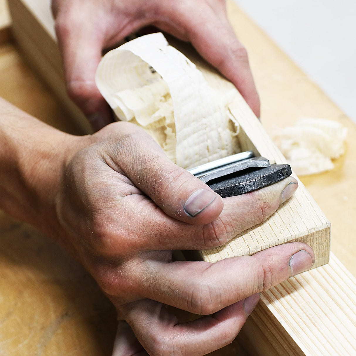 KAKURI Japanese Block Plane for Woodworking 42mm, Aogami Blue Steel No.2 Blade, Professional Hand Planer Tool, Made in JAPAN KAKURI