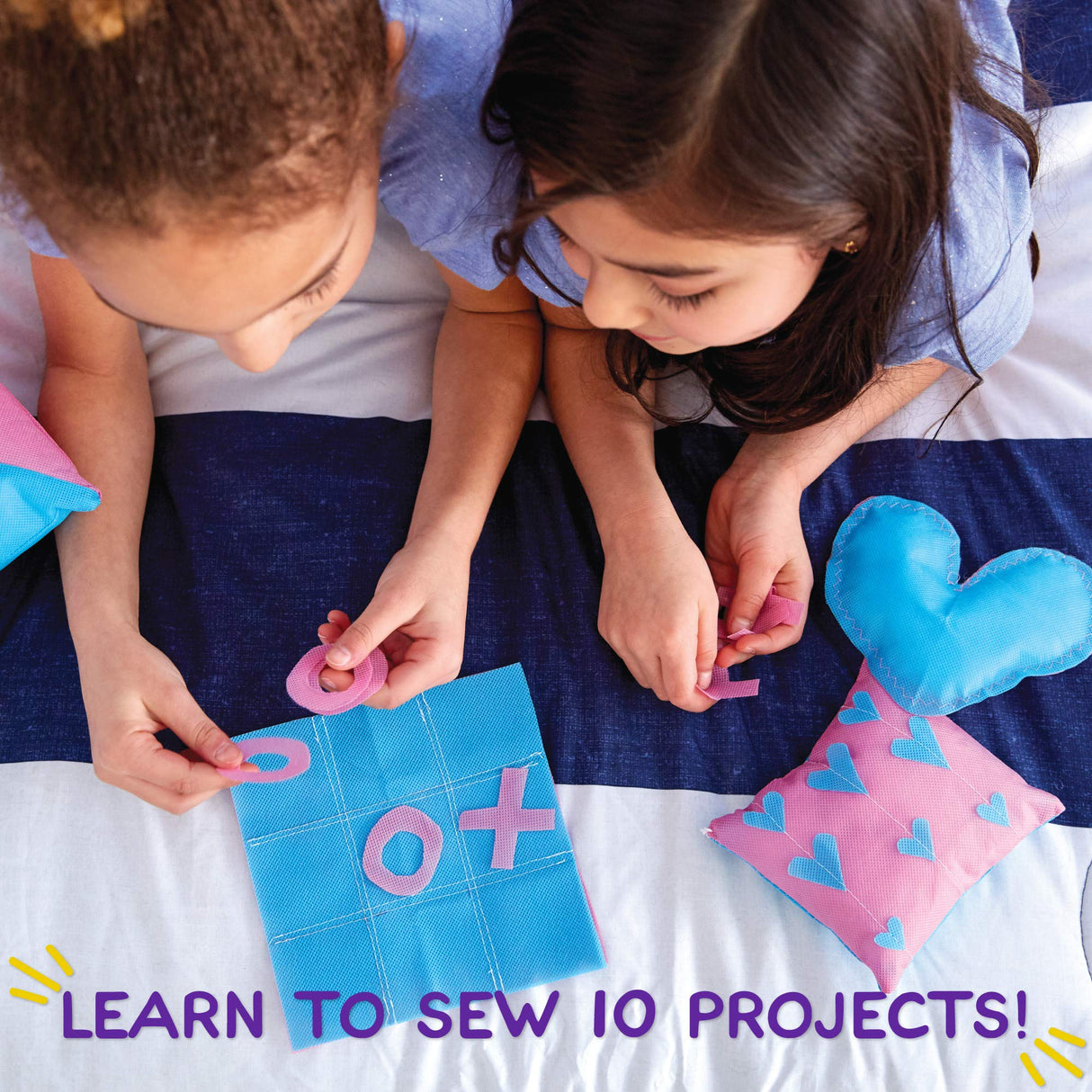 Made By Me My Very Own Sewing Machine for Beginner, Portable Battery Powered First Sewing Machine for Kids Ages 8+, Includes Fabric, Thread, Made By Me