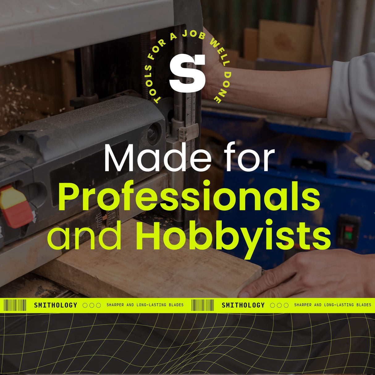 Smithology 12-Inch Planer Blades - for Delta Planer 22-540, 22-547, TP300, Double Edged Planer Knives, Made of High-Carbon Steel, Set of 2 Wood Smithology