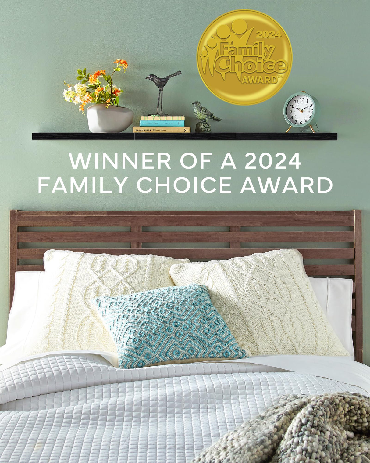 BAYKA Floating Shelves, Wall Mounted Rustic Wood Shelves for Bathroom, Bedroom, Living Room, Kitchen, Small Hanging Shelf for Books/Storage/Room BAYKA