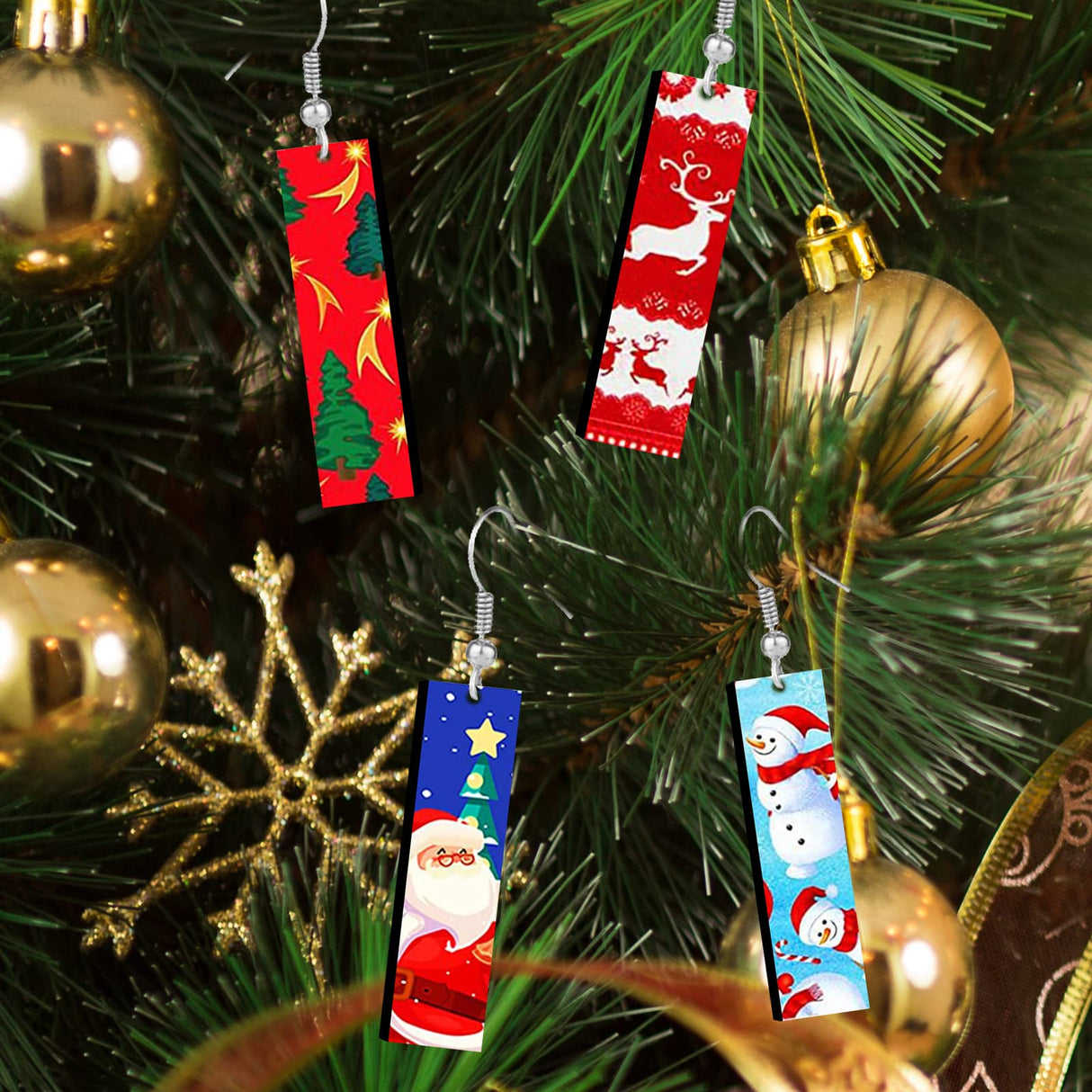 ZOCONE 60 Pcs Sublimation Earrings Blank Bulk, Sublimation Printing Earrings Unfinished Rectangular Heat Transfer Earring Pendant with Earring Hooks ZOCONE