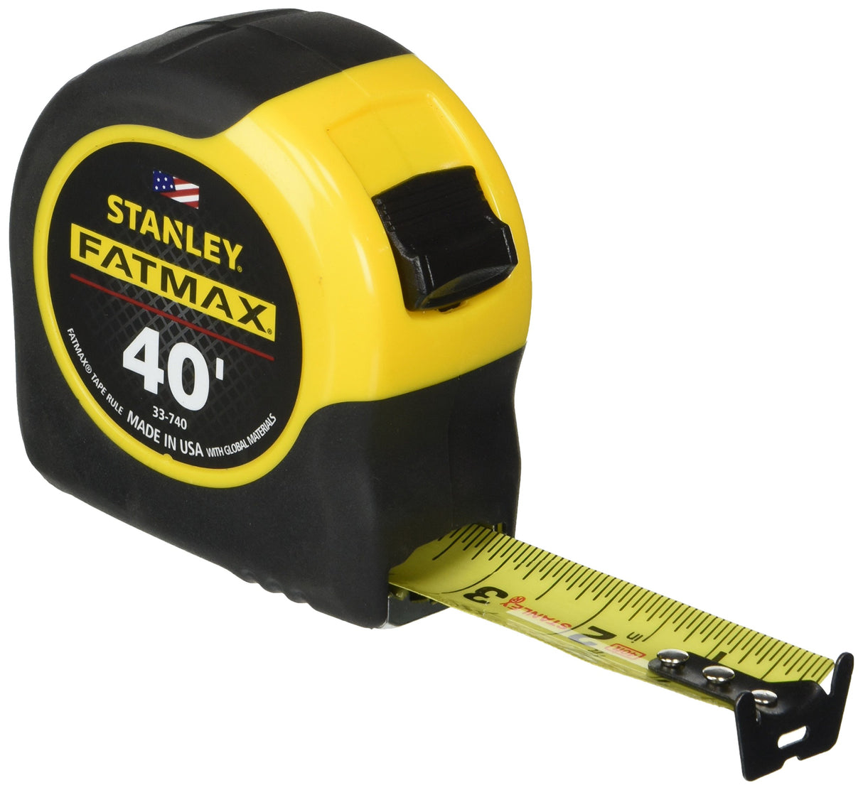 Stanley Tools FatMax 33-740 40-Foot Tape Rule with BladeArmor Coating,black; Yellow Stanley