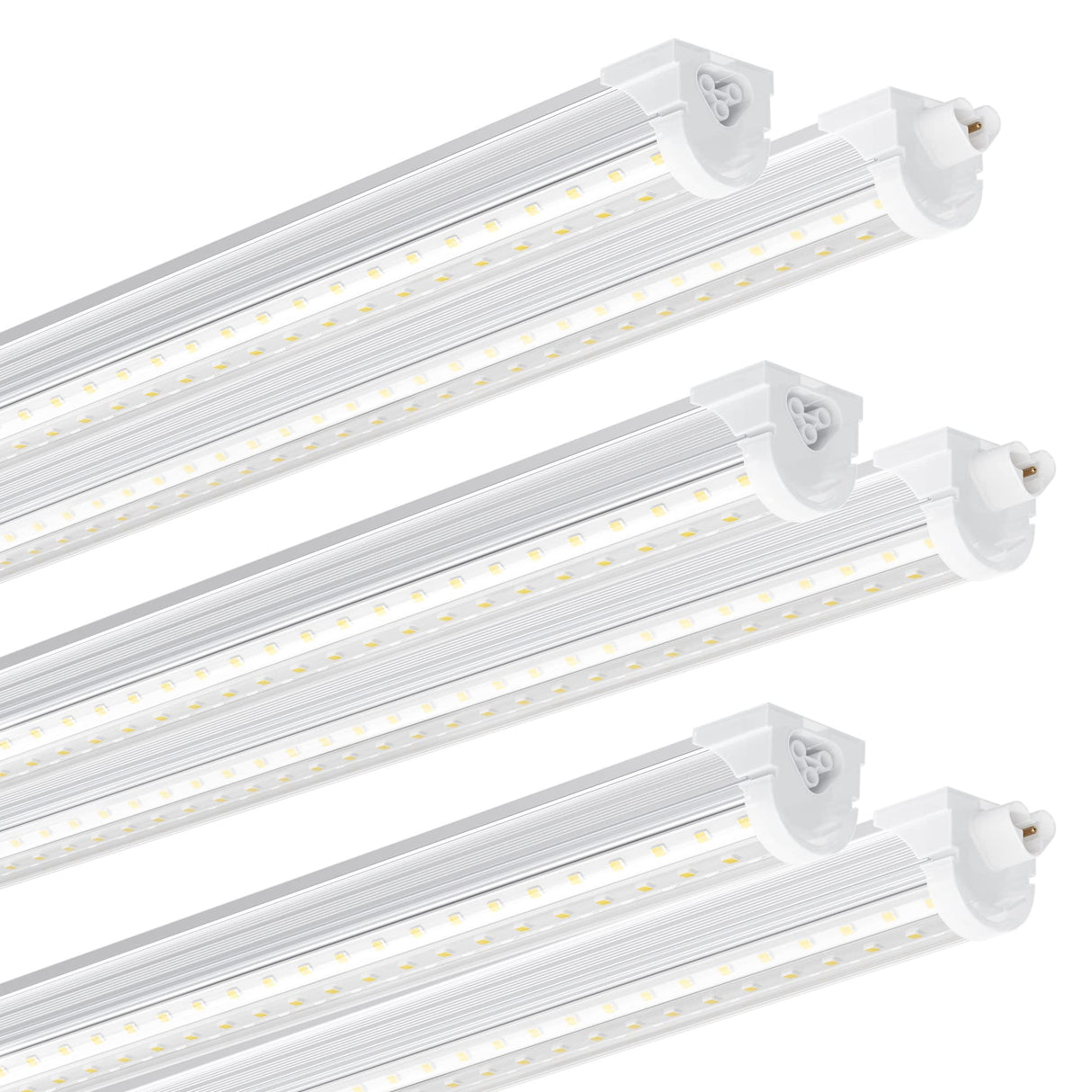 Ensenior 6 Pack 4 FT Led Shop Lights, 6000K Clear White, 5000LM Super Bright, 36W Equivalency 468W, Commercial Bay Lighting, U-Shaped Linkable Shop Ensenior
